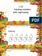 L-22 Subtraction With Regrouping