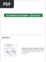 Armaduras Simples, Ejercicios