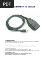 Opel IMMO USB Manual: 1. System Requirements