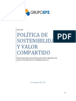 Politica Sostenibilidad y Valor Compartido Grupo Efe Actualizacion 2016