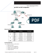 Activity 7.4.2 Challenge DHCP and NAT Configuration