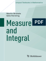 Measure and Integral.M.brokate