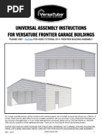 Universal Assembly Instructions For Versatube Frontier Garage Buildings