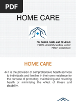 Home Care: Fatima University Medical Center FMCH Department