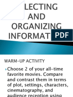 Selecting and Organizing Information