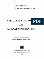 Nulidades y Acciones Del Acto Administrativo