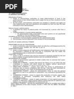 Alon, Jon Polo A. Arugay, Angela Justine C. Santiago, Ramon Jose Delfin VII. Quasi-Judicial Powers A. Definition and Nature