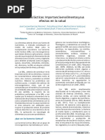 Bacterias Lácticas, Importancia en Alimentos y Sus Efectos en La Salud