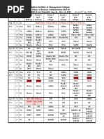 Fifth Term Timetable - MBA 2018-20 - As On 5.9.2019