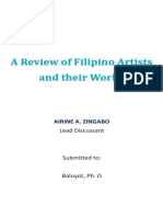 A Review of Filipino Artists and Their Works (Word)