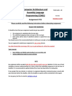 Computer Architecture and Assembly Language Programming (CS401)