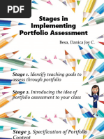 Stages in Implementing Portfolio Assessment