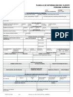 Planilla de Solicitud de Cuenta Jurídica Banco Mercantil