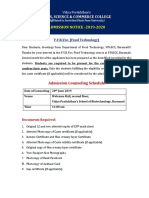 Arts, Science & Commerce College: ADMISSION NOTICE - 2019-2020