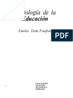 3.tenti Fanfani - Sociología de La Educacion