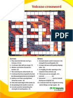 Volcano Crossword: Across: Down