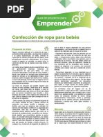 Proyecto de Confecion Ropa de Bebes