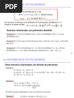 Divisibilidad de Polinomios PDF