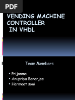 Vending Machine Controller