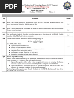 MATLAB Probelms With Solutions