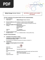 Msds-Methyl Orange Indicator