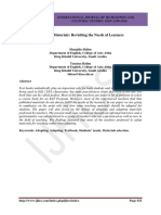 Adapting Materials: Revisiting The Needs of Learners: Volume 2 Issue 4 March 2016