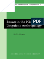 HYMES, Dell H. - Essays in The History of Linguistic Anthropology