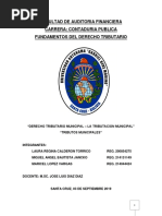 Derecho Tributario Municipal