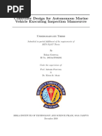 Controller Design For Autonomous Marine Vehicle Executing Inspection Manoeuvre