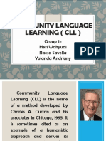 Community Language Learning (CLL) : Group 1: Heri Wahyudi Raesa Savelia Yolanda Andriany