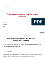 Criterios de Ruptura Frágil Navier-Coulomb: Ingenieria en Minas