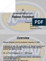 A Presentation On: Relaxo Footwear