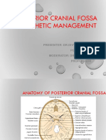 Posterior Cranial Fossa Anesthetic Management