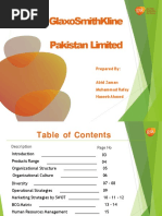 GSK Pakistan BCG Matrix