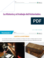 La Historia y El Trabajo Del Historiador