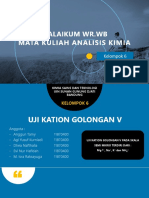 Analisis Kation Golongan V