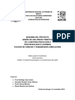 Esquema Del Proyecto Diseño Instruccional Psicologia II