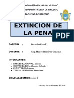 Extincion de La Pena