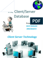 The Client/Server Database: Presented By