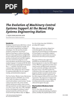 The Evolution of Machinery Control Systems Support at The Naval Ship Systems Engineering Station