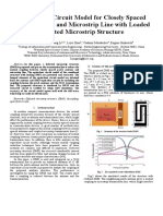 Equivalent Circuit Model For Closely Spaced Patch Antenna and Microstrip Line With Loaded Defected Microstrip Structure