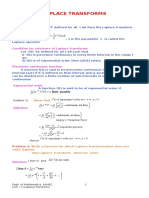 Laplace Transform Mathematics