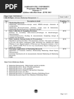 Advance Marketing Management Syllabus