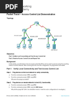 5.2.2.4 Packet Tracer - ACL Demonstration