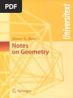 Note On Geometry (Springer) - Elmer G. Rees