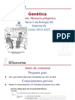 GTP - T6. Genética (3 Parte - Herencia Poligénica) 2013-15