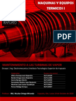 Mantenimiento A Las Turbinas de Vapor