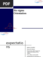 Six Sigma Orientation