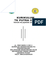 Kurikulum TK Putra Iii Final