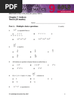 Emac Gold 2e Year 9 Ots Tests ch7 Indices Test A